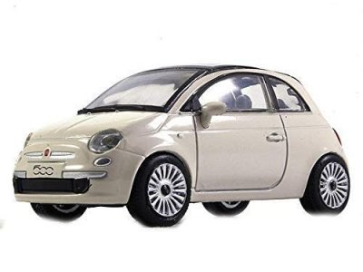 Alrico Bilar 1:43 Cars 139 metall City Licens 2. FIAT 500 Beige
