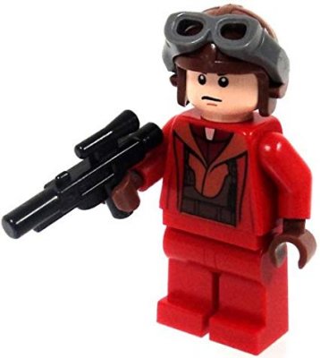 Lego Figurer Star Wars Naboo Pilot Röd Jumpsuit LF50-2