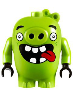 Lego Figur Angry Birds Figs - Pig Green Piggy 1 75828