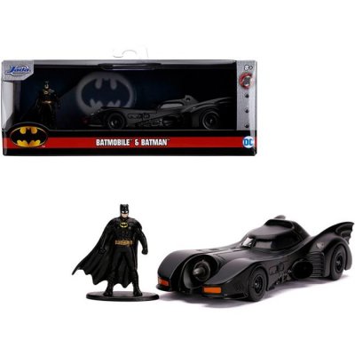 Batman JADA Bilar Cars metall 1:32 Batmobile Short Wing + Figur