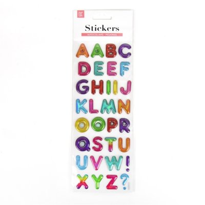 Robetoy 51067 Pyssel Leksaker Stickers 33st Färgade 3D-Bokstäver 2,5cm
