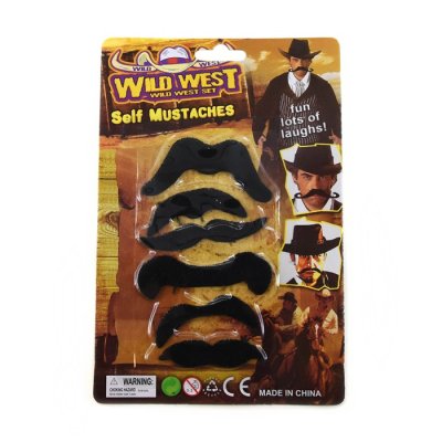 Leksaker Utklädning 80571 Wild West 6st Lös Mustaches rest 1