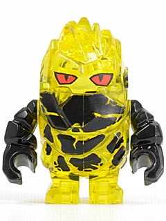 Lego Figur - Rock Monster - Combustix Neon gul svart LF20-11