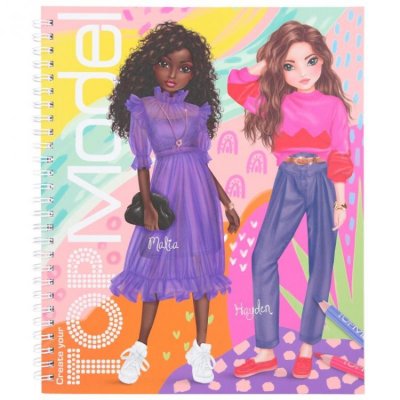 TOP Model Pyssel Färglägg Colouring book Malia & Hayden rest 99