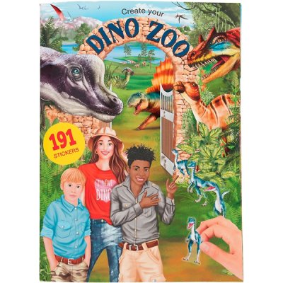 Create Your Dino Zoo Dinosaurier Stor pysselbok 191st stickers