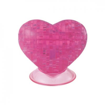 Robetoy Crystal Kristall Puzzle Pussel 3D ROSA Heart Hjärta 46 bitar