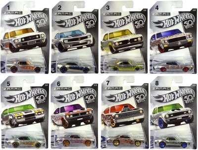 Hot Wheels Mattel Cars Bilar metall 50Th ANNIVERSARY 7cm rest 99