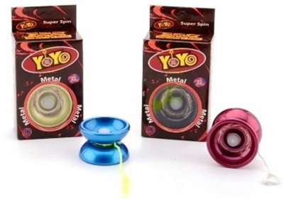 Dinotoys Leksaker Jo-Jo Jojo YoYo Metallic Metall 6cm Välj