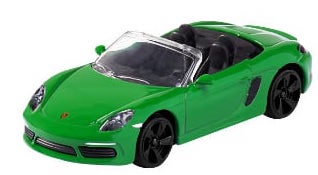 PGP Majorette Cars bilar 7cm Metall Porsche 718 Boxster GRÖN