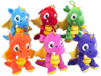Dinotoys Mjukisdjur Gosedjur Plush Drake Dragon 15cm