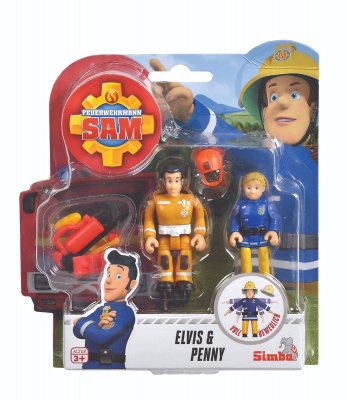 Simba Fireman Sam Brandman Sam Figurer 2-Pack Elvis & Penny