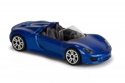 PGP Majorette Cars bilar 7cm Metall Porsche 918 Spyder Mörkblå