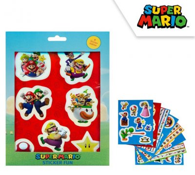 Nintendo Super Mario Pyssel Stickers 8st sidor Fun Stickers