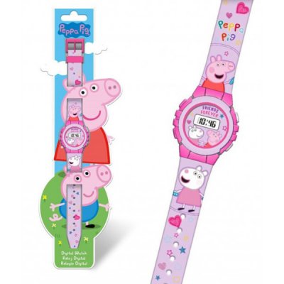 Hasbro Peppa Pig Greta Gris 9046 Klocka Digital Rosa/Lila 22cm