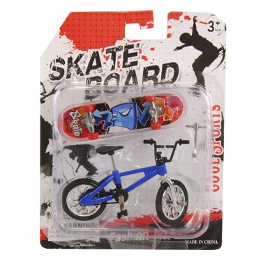 Leksaker Suntoys Finger Skateboard + BMX Cykel 10cm Välj Färg