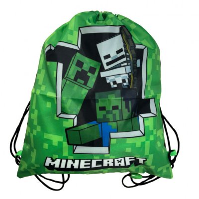 MINECRAFT 43429 Gymnastikpåse Gympapåse Gymbag 36x32cm