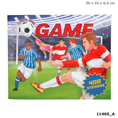 Pyssel bok Create your Football Game Fotboll + 400st Stickers