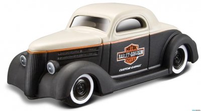 Leksaker Cars Bilar metall Harley Davidson 1:64 Ford Coupe