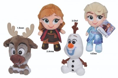Gosedjur mjukisdjur Plush Disney Chunky Frost II Frozen Elsa Anna 15cm