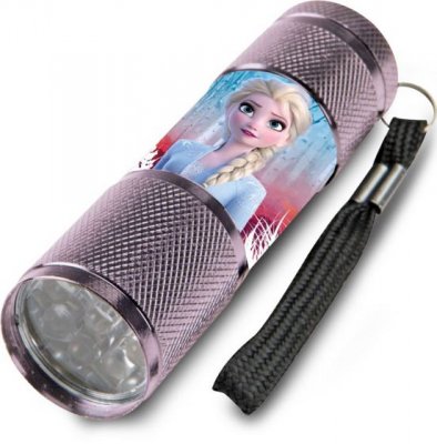 VN Disney Frost Frozen Alu Elsa Anna Ficklampa LED 9cm Rosa