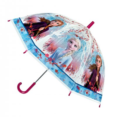 Disney Frost Frozen Paraply Elsa Anna 73cm i diameter 7202 Rosa handtag