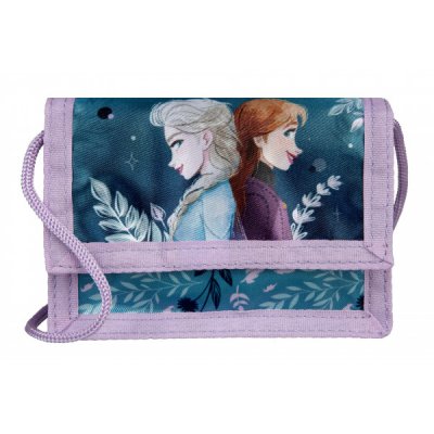 Plånbok Barn Barnplånbok Wallet 14x10cm Disney Frost Frozen Blå/lila med snöre
