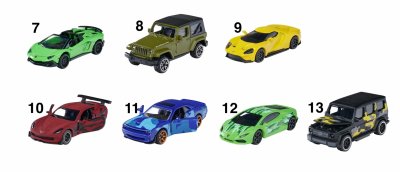 Leksaksbilar Majorette Gift Cars bilar bil 7cm Metall 1:64 Välj