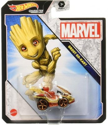 Hot Wheels Cars Bilar metall 7cm Marvel HHB74 GROOT Go kart