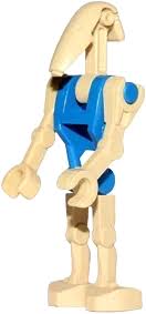 Lego Figurer Star Wars 2st Battle Droid Blå BL5
