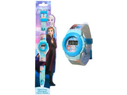 Disney Frost Frozen Klocka Watch 4914 Digital Ljusblå 21cm