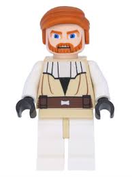 Lego Figurer Star Wars Obi Wan 7931 Beige vit BL7