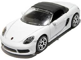 PGP Majorette Cars bilar 7cm Metall Porsche 718 Boxster VIT