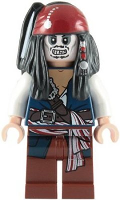 Lego Figur Pirates Of The Caribbean Jack Sparrow Skeleton skelett LF20-1