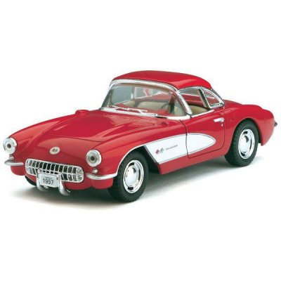 Robetoy Bilar Cars 13cm 61207 1:36 Chevrolet Corvette 1957 röd