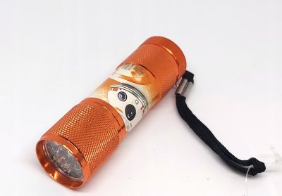 ZTR Disney Star Wars BB-8 Alu Ficklampa LED 9cm Orange