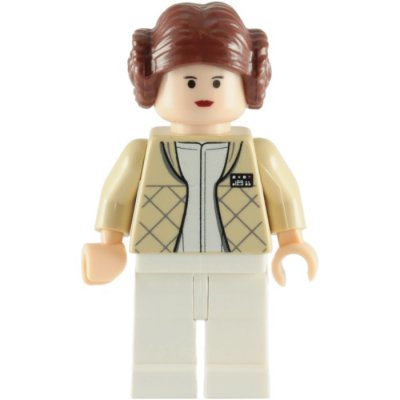 Lego Star Wars Figur - Leia 6212 Beige vit LF50-36