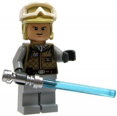 Lego Figurer Star Wars Luke Hoth rebel blå laser BL5