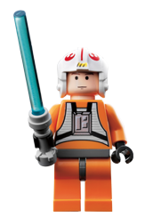 Lego Star Wars Figur - Luke Pilot 6212 Hudfärgad BL2