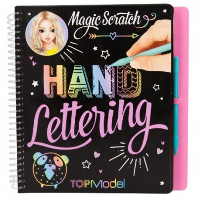 Top Model Pysselbok Magic Scratch skrapa Hand Lettering