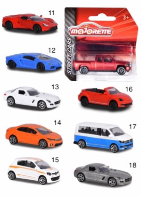 Leksaksbilar Majorette Street Cars bilar bil 1:64 7-8 cm Metall rest 11