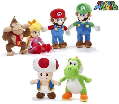 Leksaker Super Mario Bros Gosedjur mjukisdjur Plush 25cm Välj