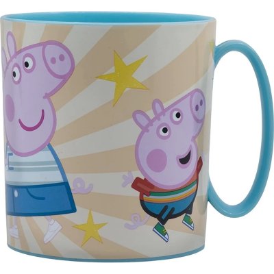 Peppa Pig Greta Gris Micro Kopp Mugg med handtag 350ml Ljusblå