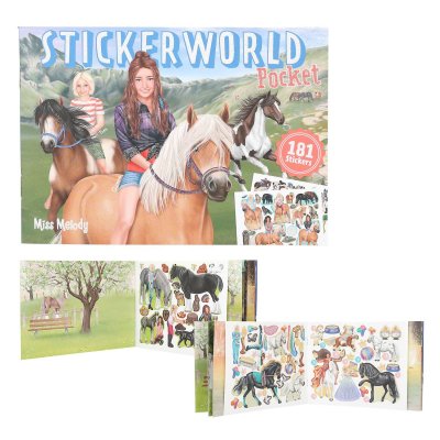 Motto Pyssel Miss Melody Häst Hästar Stickerworld Pocket med 181 stickers