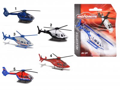 Leksaker Majorette Cars Bilar 1st Polis Räddning Helikopter 10cm rest 2 VÄLJ