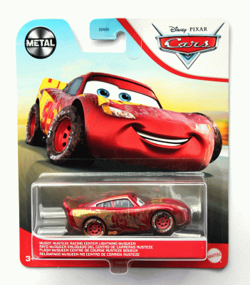 Disney Cars 3 Bilar Pixar ABG Mattel Metall MUDDY Mcqueen Racing Center FP