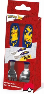 Pokemon Bestick Cutlery Sked & Gaffel i metall 14cm