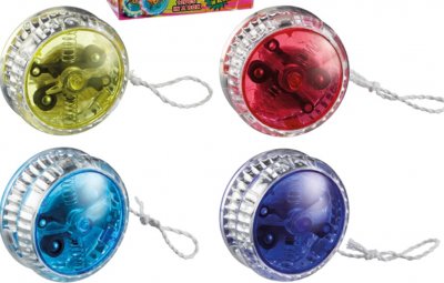 Leksaker LED Jojo Yoyo med ljus Glowing Blinkar Välj Färg