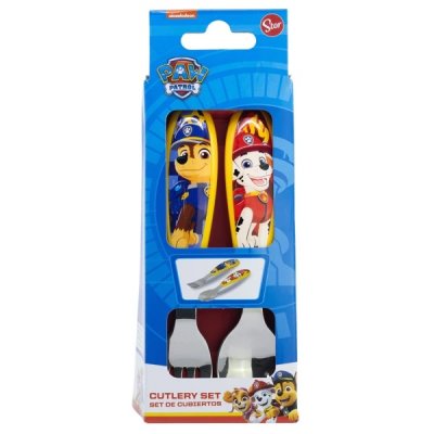 Paw Patrol Bestick Cutlery Sked & Gaffel i metall 14cm