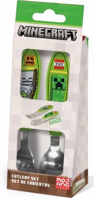 Minecraft Bestick Cutlery Sked & Gaffel i metall 14cm