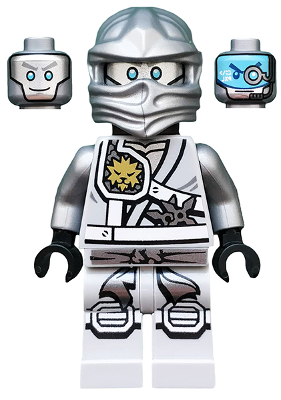 LEGO Ninjago Figur Zane - Titanium Ninja Light Bluish Gray, Scabbard BL2-41